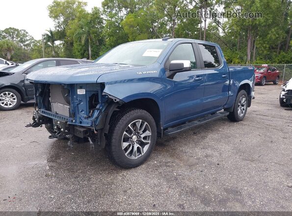 1GCPDKEK3RZ368531 2024 CHEVROLET SILVERADO Blue Front left