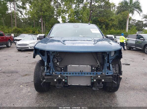 1GCPDKEK3RZ368531 2024 CHEVROLET SILVERADO Blue Front view
