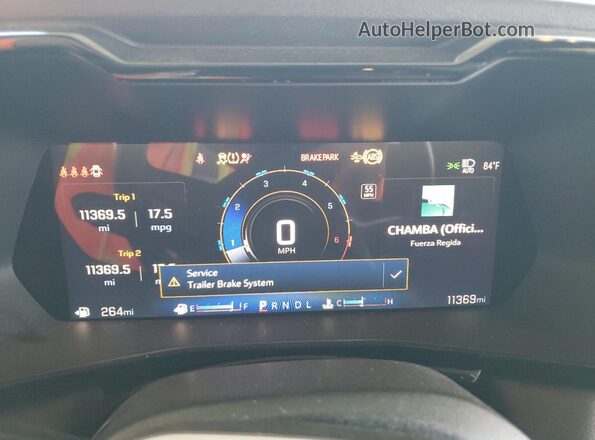 1GCPSCEK9R1318579 2024 CHEVROLET COLORADO Gray Vista del cuadro de instrumentos