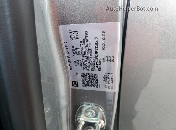 1GCPSCEK9R1318579 2024 CHEVROLET COLORADO Gray Vista del compartimento del motor