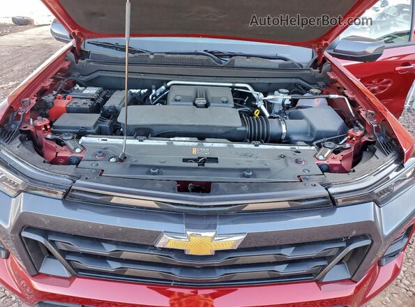1GCPTCEK2S1189250 2025 CHEVROLET COLORADO Maroon Rear interior view