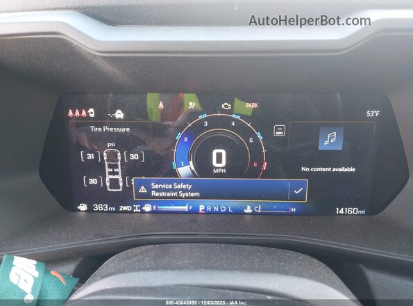 1GCPTEEK7S1198635 2025 CHEVROLET COLORADO Серый Вид задних сидений