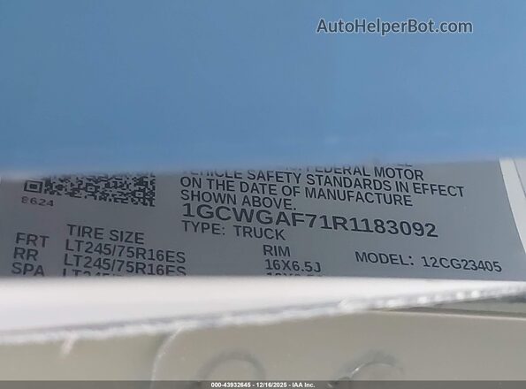 1GCWGAF71R1183092 2024 CHEVROLET EXPRESS Blue Engine compartment view