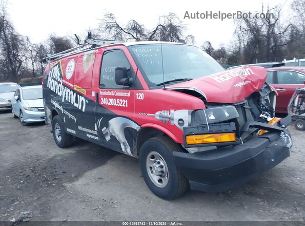 1GCWGAF74N1170573 2022 CHEVROLET EXPRESS Red 
