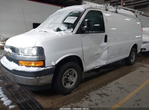 1GCWGAFG0L1192213 2020 CHEVROLET EXPRESS White Առջևի ձախ երեք քառորդ տեսարան