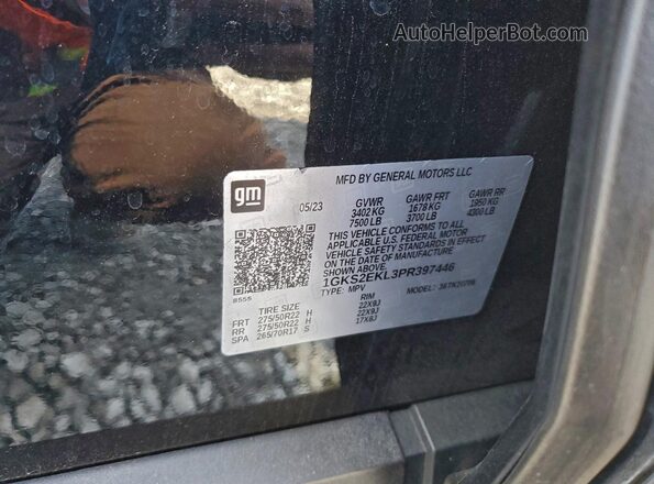 1GKS2EKL3PR397446 2023 GMC YUKON Black 