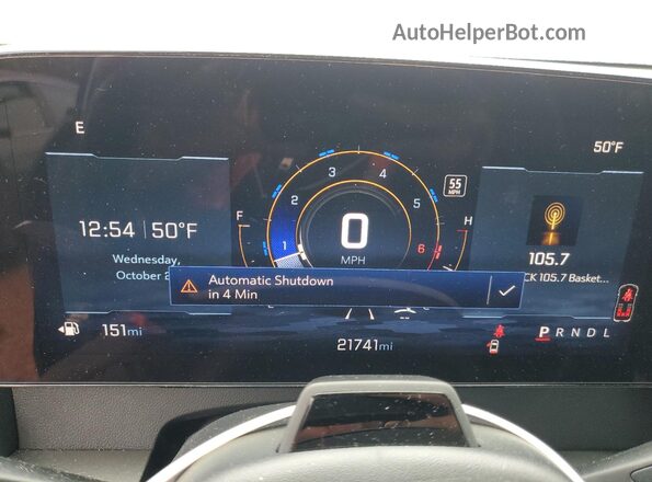 1GNERGKS7RJ243788 2024 CHEVROLET TRAVERSE Blue Instrument cluster view