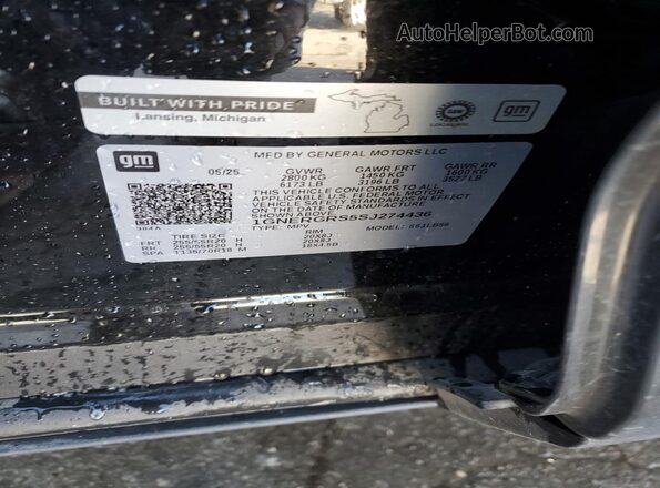 1GNERGRS5SJ274436 2025 CHEVROLET TRAVERSE Черный 