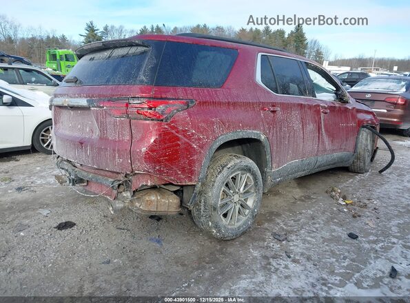 1GNEVGKW2PJ275737 2023 CHEVROLET TRAVERSE Красный Задняя правая четверть
