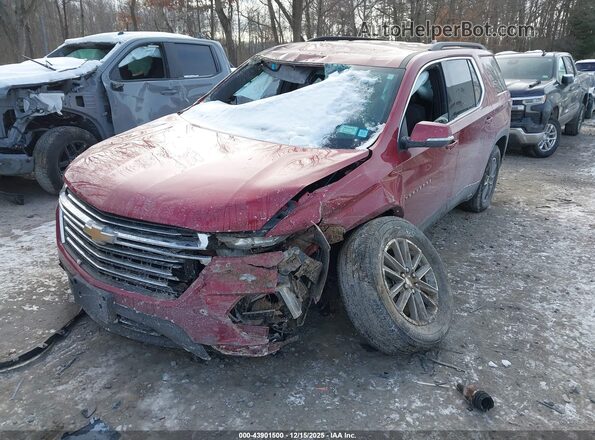1GNEVGKW2PJ275737 2023 CHEVROLET TRAVERSE Красный Вид спереди