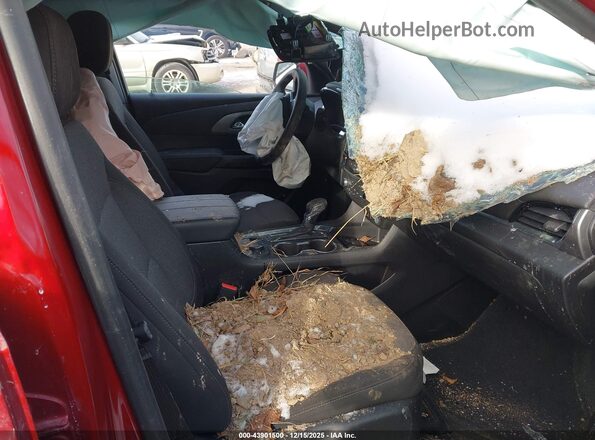 1GNEVGKW2PJ275737 2023 CHEVROLET TRAVERSE Красный Вид салона спереди