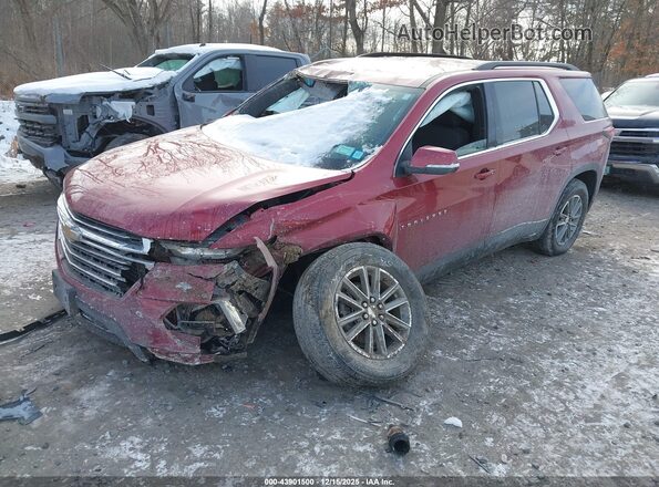 1GNEVGKW2PJ275737 2023 CHEVROLET TRAVERSE Красный Передняя левая четверть