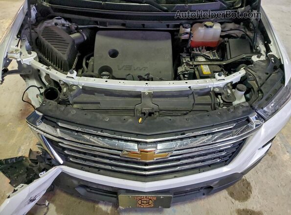 1GNEVMKW0NJ160243 2022 CHEVROLET TRAVERSE White Widok komory silnika