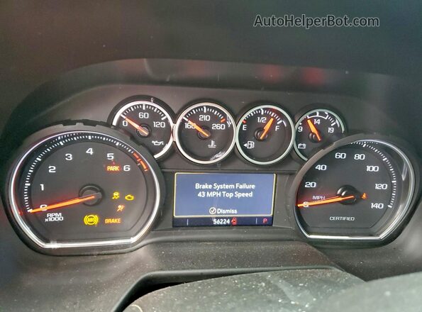 1GNSCLED2NR215161 2022 CHEVROLET TAHOE Черный Вид щитка приборов