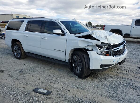 1GNSKHKC0LR173727 2020 CHEVROLET SUBURBAN Белый Передняя правая четверть