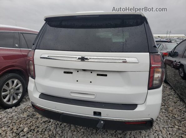 1GNSKLED0MR344940 2021 CHEVROLET TAHOE White Հետևի տեսք