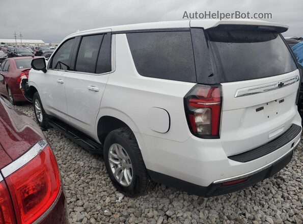 1GNSKLED0MR344940 2021 CHEVROLET TAHOE White Հետևի ձախ