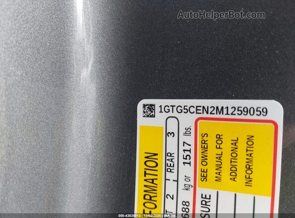1GTG5CEN2M1259059 2021 GMC CANYON Gray Widok komory silnika