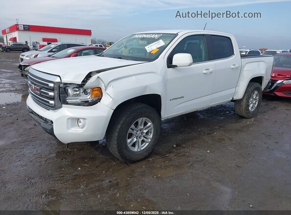 1GTG5CEN9L1147809 2020 GMC CANYON White წინა მარცხენა ხედი სამი მეოთხედიდან