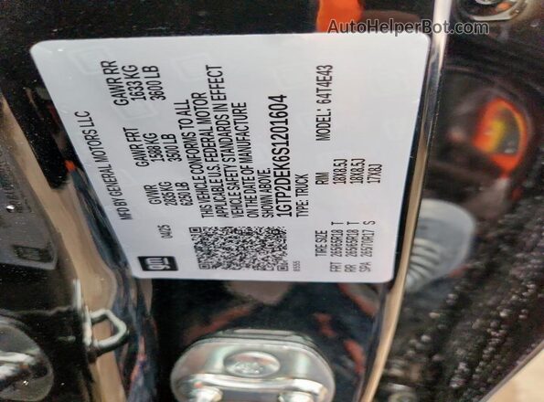 1GTP2DEK6S1201604 2025 GMC CANYON Black Engine compartment view