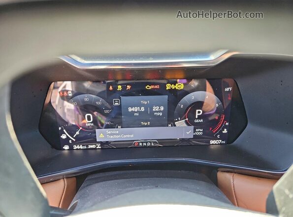1GTP2DEKXS1195029 2025 GMC CANYON White Instrument cluster view