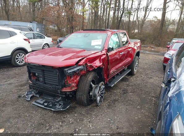 1GTP2FEK6T1123483 2026 GMC CANYON Red Առջևի ձախ երեք քառորդ տեսարան