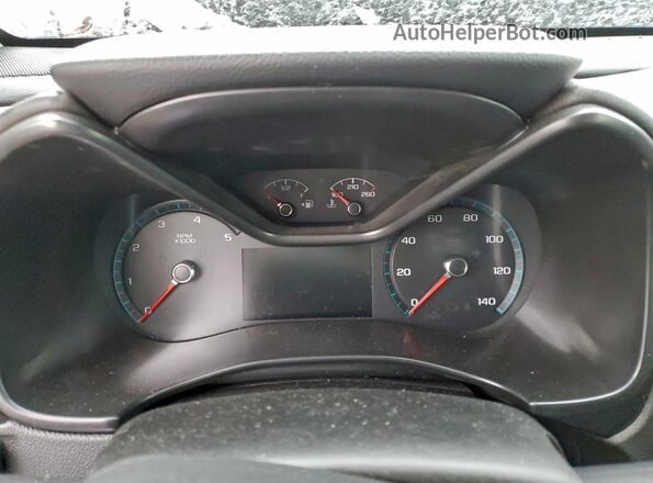1GTP6FE19M1295200 2021 GMC CANYON White Вид щитка приладів
