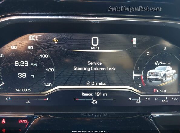 1GTPHDED0SZ174496 2025 GMC SIERRA White Vista de los asientos traseros