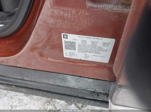 1GYFZDR40LF130501 2020 CADILLAC XT4 Orange ძრავის განყოფილების ხედი