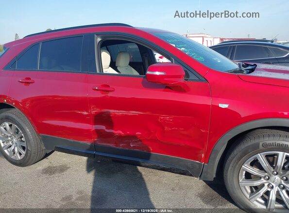 1GYFZFR4XPF225391 2023 CADILLAC XT4 Maroon Widok z przodu