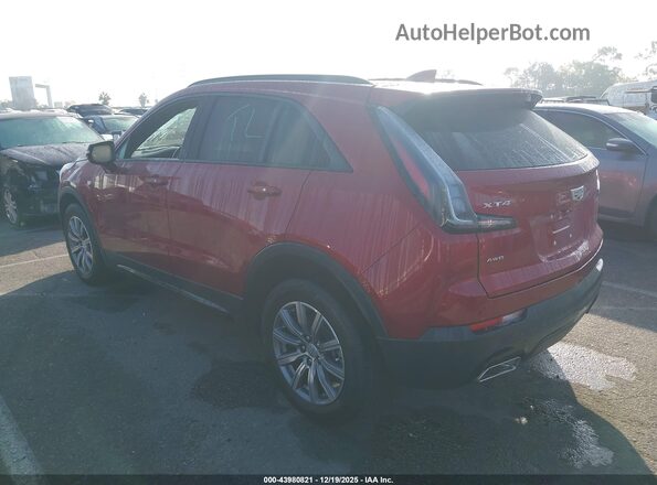 1GYFZFR4XPF225391 2023 CADILLAC XT4 Maroon Tył lewy