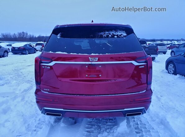 1GYKPDRS8RZ706944 2024 CADILLAC OTHER Red Rear view
