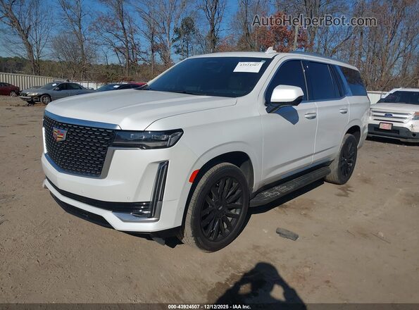 1GYS4BKLXPR371330 2023 CADILLAC ESCALADE White Առջևի ձախ երեք քառորդ տեսարան