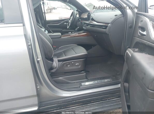 1GYS4BKLXPR466261 2023 CADILLAC ESCALADE Gray Widok wnętrza z przodu