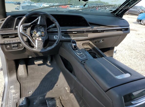 1GYS4FKL2MR307205 2021 CADILLAC ESCALADE Gray Առջևի վահանակի տեսք