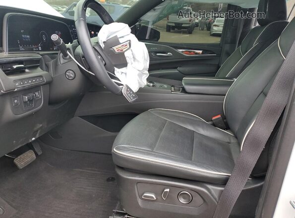 1GYS4FKL5PR294941 2023 CADILLAC ESCALADE Белый Вид салона спереди