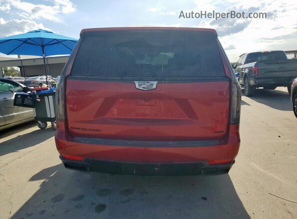 1GYS4GKL5PR462583 2023 CADILLAC ESCALADE Красный Вид сзади