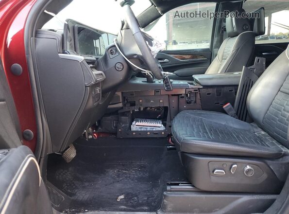1GYS4GKL5PR462583 2023 CADILLAC ESCALADE Красный Вид салона спереди