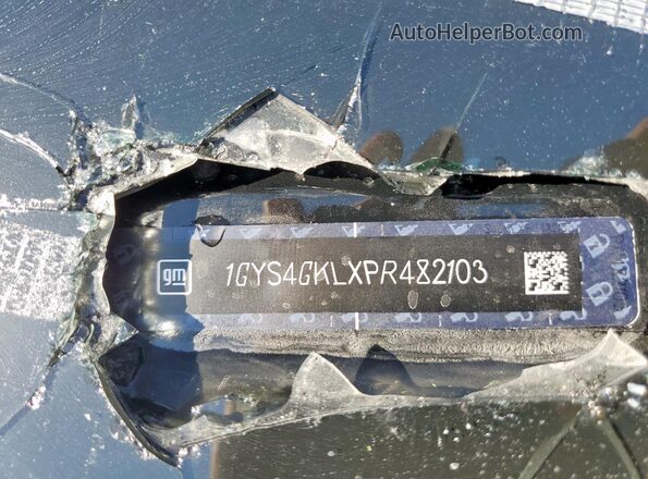 1GYS4GKLXPR482103 2023 CADILLAC ESCALADE Black Вид наклейки з VIN-кодом