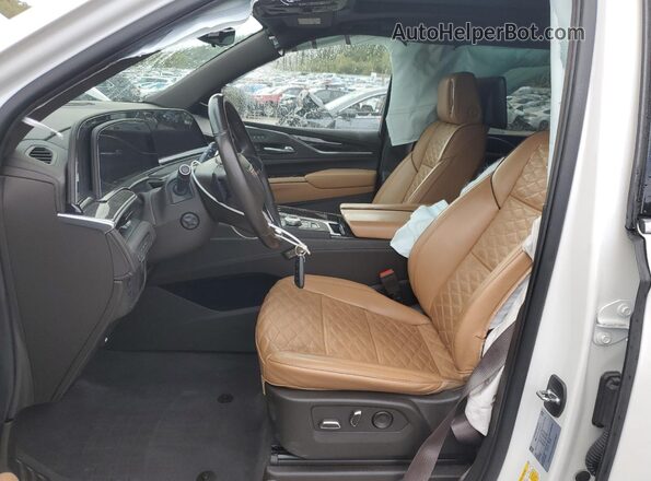 1GYS4KKL1PR160081 2023 CADILLAC ESCALADE White Вид салону спереду