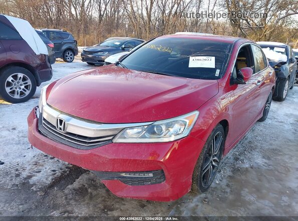 1HGCR2F53HA044535 2017 HONDA ACCORD Red Vista tres cuartos delantera izquierda