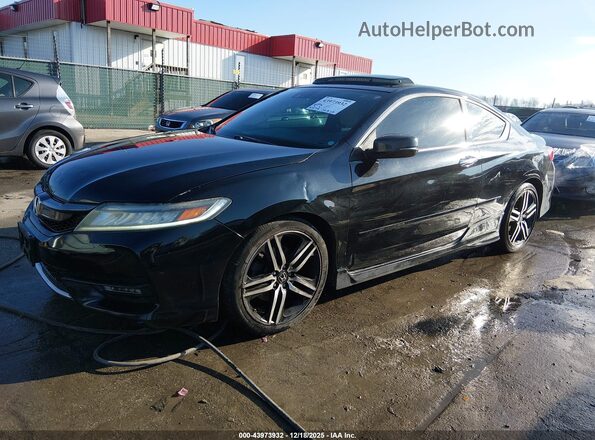1HGCT2B02HA002689 2017 HONDA ACCORD Black Front left