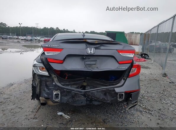 1HGCV1F30JA087465 2018 HONDA ACCORD Gray 