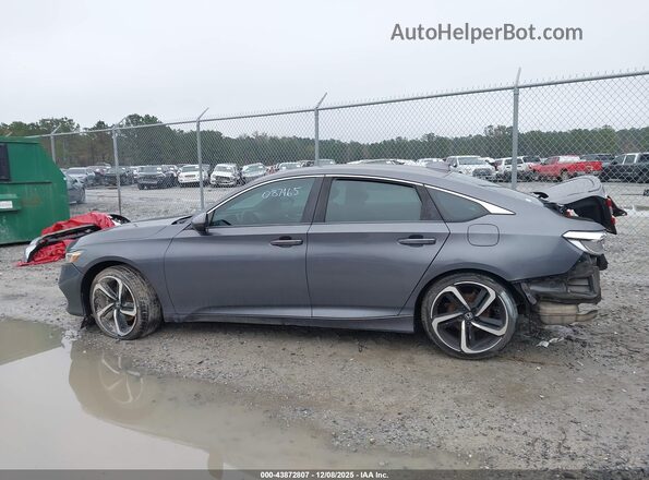 1HGCV1F30JA087465 2018 HONDA ACCORD Gray 