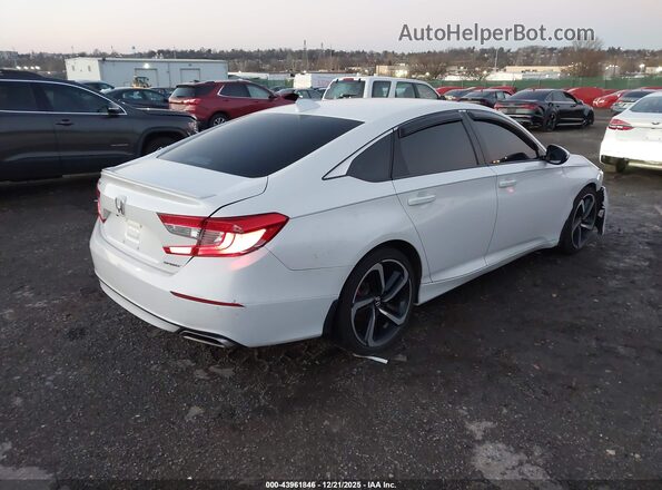 1HGCV1F33KA073125 2019 HONDA ACCORD Белый Задняя правая четверть