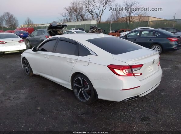1HGCV1F33KA073125 2019 HONDA ACCORD Белый Задняя левая четверть