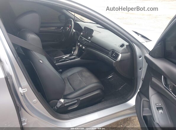 1HGCV1F33MA052875 2021 HONDA ACCORD Серебряный Вид салона спереди