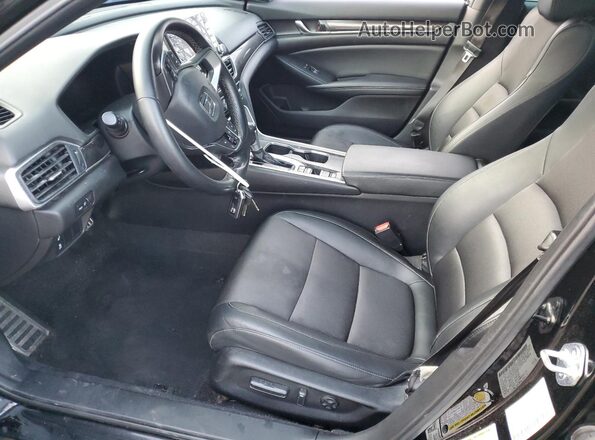 1HGCV1F35NA039286 2022 HONDA ACCORD Black Front interior view