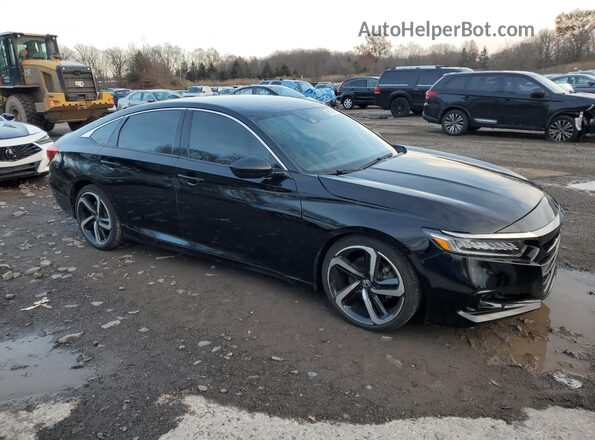 1HGCV1F35NA039286 2022 HONDA ACCORD Black Front right