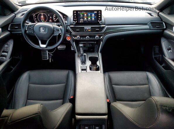 1HGCV1F35NA039286 2022 HONDA ACCORD Black Dashboard view